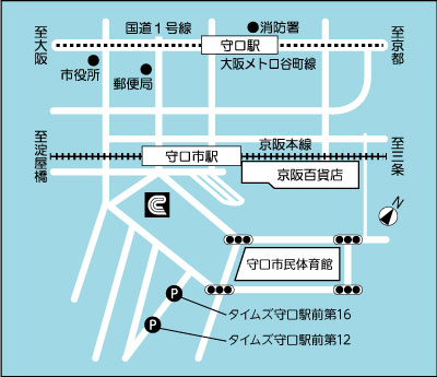 守口支店 ※法人、個人事業主様専用の店舗です。一般のお客様はご利用いただけません。 | 店舗・ATM検索｜京都信用金庫